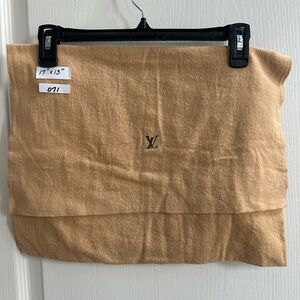 Louis Vuitton Flap Style Dust Bag - Authentic – Medium Size 17" x 13”